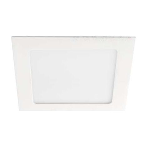 Downlight LED carré - 12W - 4000K - IP44 - Blanc - 170x170mm (1/4)