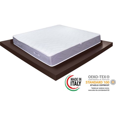 Materassimemory.eu - Materasso molle insacchettate indipendenti Spring Basic Singolo mis. 80x190 alto 22cm Anatomico, Ipoallergenico, Spedito Sottovuoto Arrotolato, 100% Made in Italy (1/5)