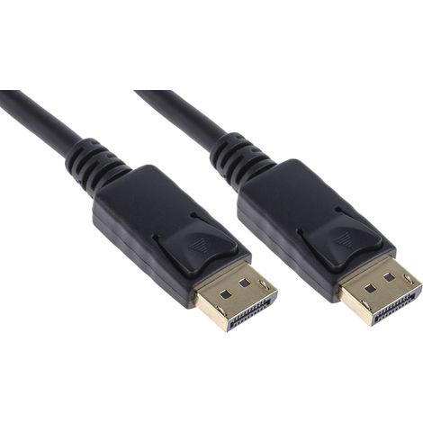 Câble de port d'affichage RS PRO, DisplayPort/ DisplayPort M /M en 10m Noir ( Prix pour 1 ) (1/3)
