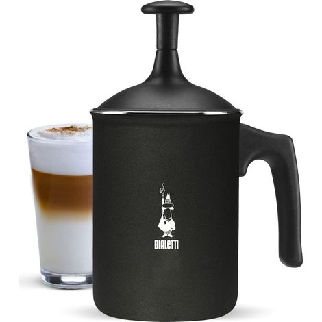 Mousseur a lait manuel - BIALETTI - PERFETTO CREMA - 160 ml - Noir (1/3)