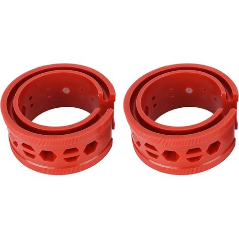 Amortisseur Tampon de Ressort, Universel Voiture Coussin Butoir Rouge Voitures Amortisseurs Ressort Type Pare Chocs Outil Maintenance Automatique Ressort Puissance pour Plupart des Véhicules(A)