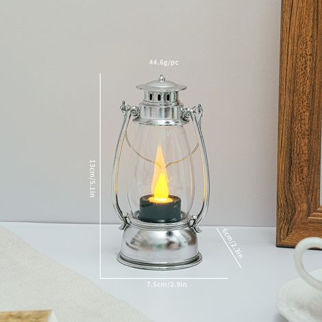 Décorations de Noël, lanternes en forme de poney, guirlandes lumineuses pour fêtes, bougies électroniques LED, lampes à pétro(Y022) (1/5)
