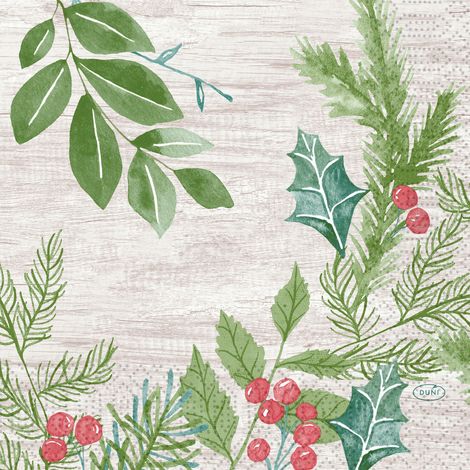 Duni Servietten winter greene 33 x 33 cm - 20er Pack Servietten