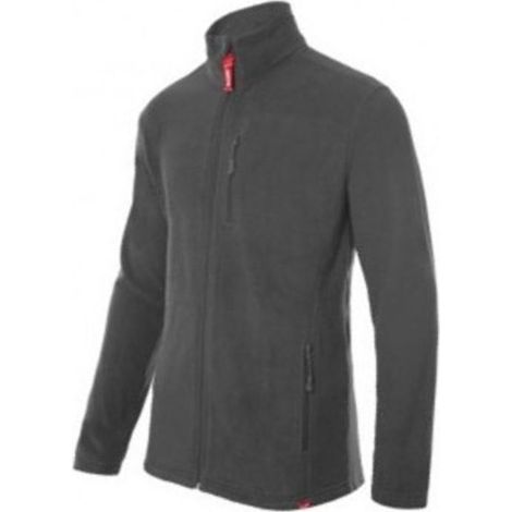 chaqueta polar de microfibra. central con cremallera. 220 g/m² - velilla color ropa gris poscuro talla l