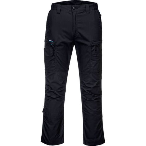 Pantalón industrial moderno KX3 con articulaciones en las rodillas T802 34 pulgadas Negro
