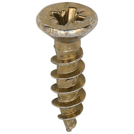TIMCO Classic Multi-Purpose Reduced Head Countersunk Gold Piano Hinge Woodscrews - 3.0 x 12