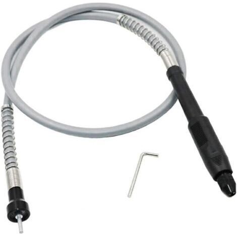 Ulisem Multifunction Flex Shaft with 0.3-3.2mm Keyless Chuck, Flexible Extension Shaft for Rotary Grinder (1/4)