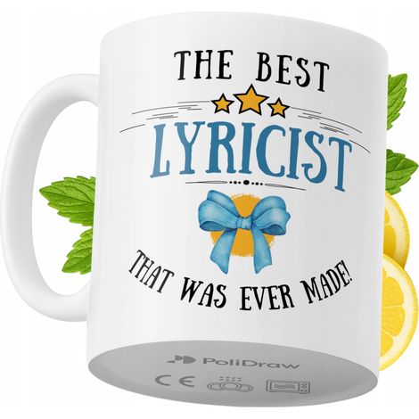 Lustige Tasse für Liedtexter – Kaffee- oder Teetasse mit witzigem Textdesign – ideal für Geburtstage, Namenstage, Feiertage und besondere Anlässe. Hochwertige Tasse für Zuhause, Büro und Arbeit. Farbe