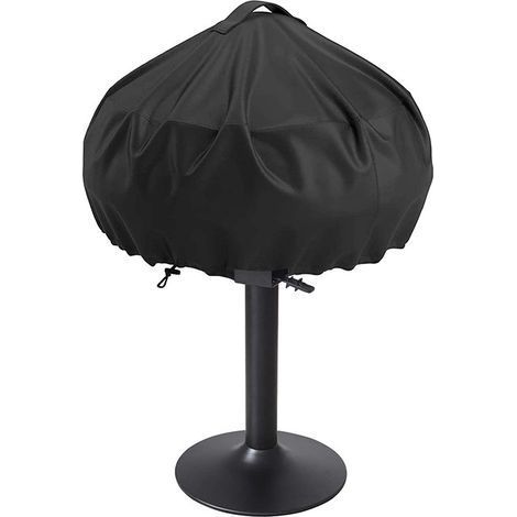 Housse de Barbecue Exterieur, Housse de Barbecue imperméable, Housse de Barbecue Ronde, Housse de Barbecue 210D, Housse de Barbecue pour Gril Rond, Grille Ronde Housse de Barbecue, diamètre 50 cm (1/5)