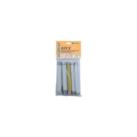 SET 5 RACCORDI INOX ESTENSIBILI 1/2 GAS  P/CALDAIA