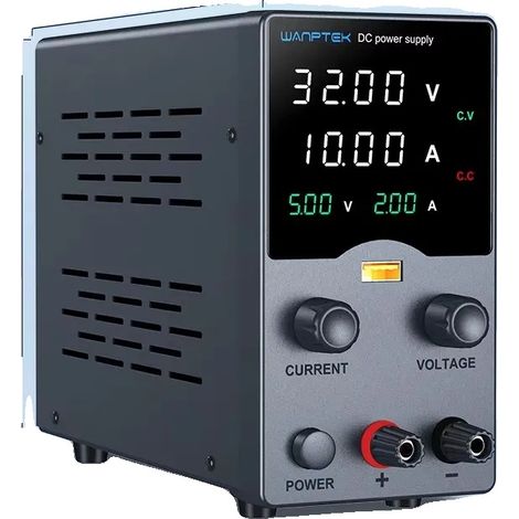 Alimentation de laboratoire, tension réglable, affichage de sortie USB, 0-32V 0-10A, 220V Prise EU-b (1/2)