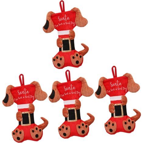 4 Pièces Chaussette De Noël Bones De Jouets Tricoter des De Noel Décoration De De Noël Trousse Décor De Noël Feutre De Noël Décoration De Noel Flanelle (1/5)