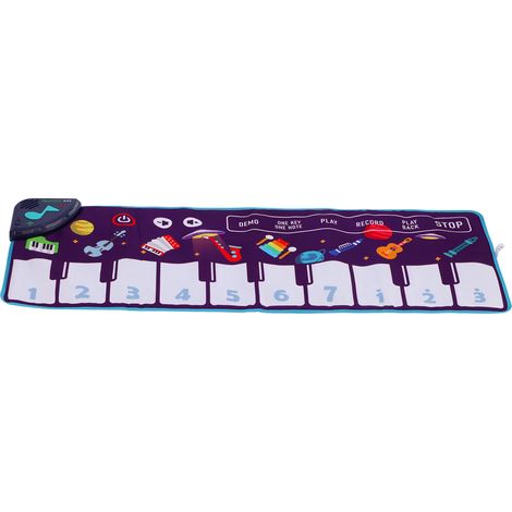 Tapis de piano de sol pour enfants avec chansons intégrées, grand instrument de musique, jouet éducatif CP4972 (1/5)