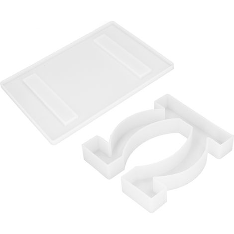 DIY-Kristall-Epoxid-Silikonform - PC-Tischständer, Heimbüro-Dekoration, Bastelarbeiten (O-förmiges Füße-Set, Modell 60784) (1/5)
