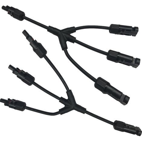 Panneau Solaire câble Adaptateur Y Branche connecteur 3 Y Solaire connecteur de câble (F/F/F/M et M/M/M/F) (1/5)
