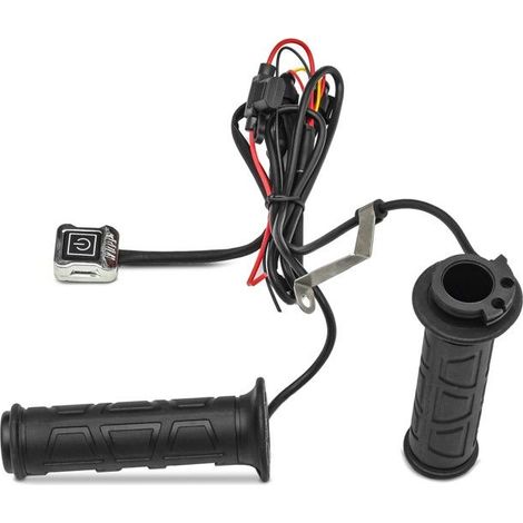 Manopole riscaldate / maniglie riscaldate moto Tourtecs GH1 per manubrio 22mm nere