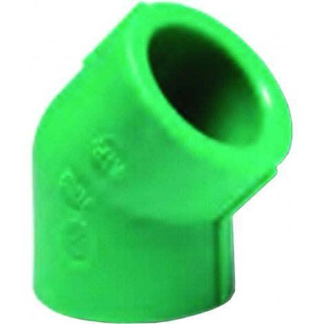 Curva 45 ° in Ppr PN25 Ø 20 MMX20 Atp 10 Pezzi