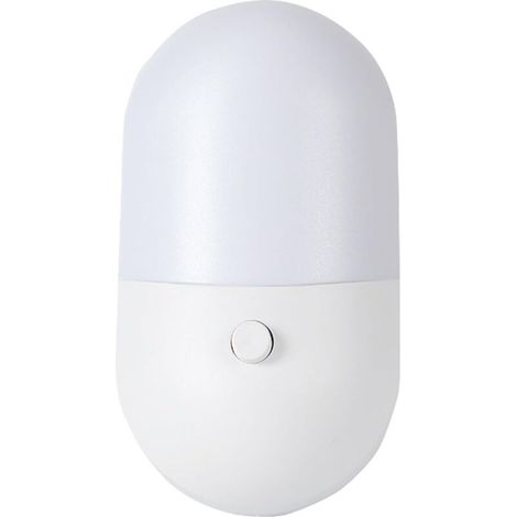 Veilleuse LED – Prise murale, veilleuse compacte Lampe de nuit à détecteur de mouvement, éclairage du crépuscule à l'aube, veilleuse pour couloir (1/5)