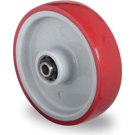CASCOO Rad ø 80 mm Serie N2U6 Rollenlager Edelstahl