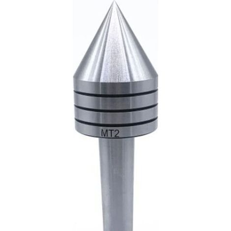 Contre-pointe tournante conique – Accessoire pour tour à métaux – Acier rapide pour haute précision – Support stable pour grandes pièces