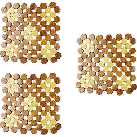 KIT SET 3 PZ SOTTOPENTOLA BAMBOO 18X18 CM (1/2)