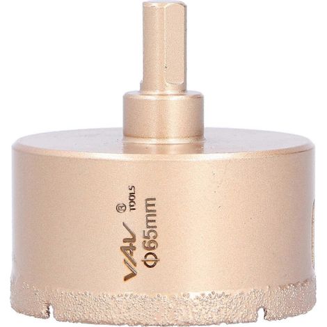 Perceuse à marbre 65 mm, tranchante, durable, stable et sûre, scie cloche pour céramique, verre, carrelage et porcelaine
