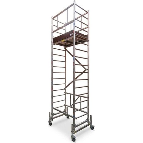 Trabattello 1 piano - Altezza max. di lavoro 4.35m - ME200-PE