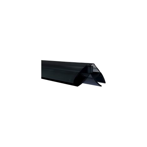 Set 2 Guarnizioni Magnetiche 90° Nere 220 cm per Vetro 6-8 mm