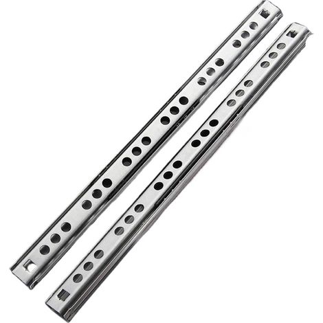 Rail de tiroir, 1 paire glissières à billes pour micro-rails en deux (1/5)
