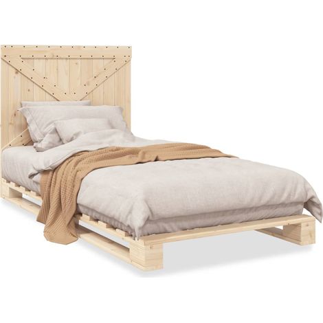 Maison Exclusive - Giroletto con Testiera 100x200 cm Legno Massello di Pino