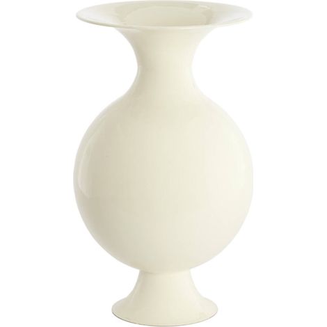 Vase Metall Glänzend Creme Light & Living (1/3)