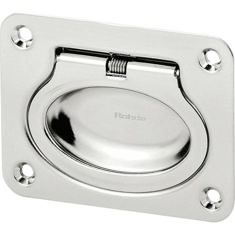 [GEBRAUCHT] B-Ware Rohde Klappgriff Edelstahl 75x58mm 3 Stück Tragkraft 200kg vielseitig einsetzbar (1/2)