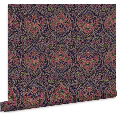Joules Vliestapete Opulent Paisley Blau 10mx52cm