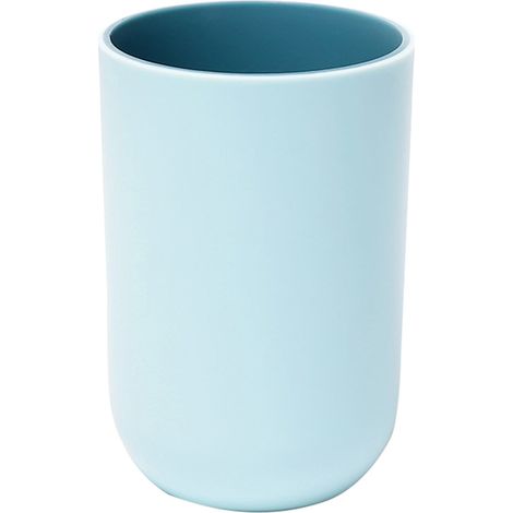 Gobelet Réutilisable - Gobelet À Brossage Dentaire - 350 ml - PP + TPR - Pour Adulte Et Enfant - Bleu Clair - 1 Pièce (1/3)