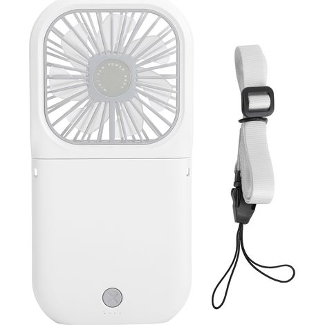Ventilateur de bureau portable USB rechargeable, pliable à 180°, avec batterie intégrée (1/5)