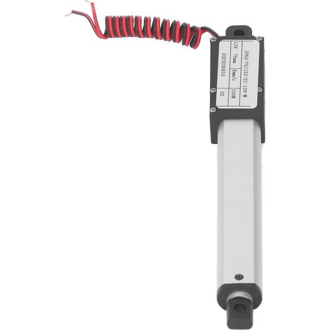 Actionneur linéaire micro électrique 150 N, protection multiple, mini-actionneur de mouvement électrique, course de 75 mm, 12 V, sans support (1/5)