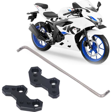 Motorradmodifikation: Klappbare hintere Fußrastenhalterung, kompatibel mit SUZUKI GSXR150 2017-2020 (1/5)