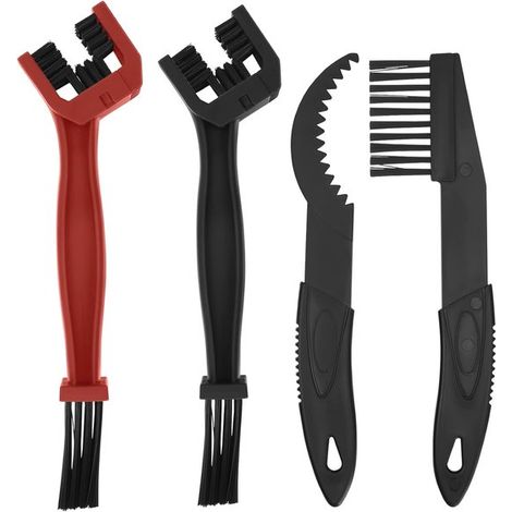 Juego de 4 cepillos de limpieza para cadenas de bicicleta y motocicleta,Cepillo limpiador de cadenas para bicicleta y motocicleta para MTB (1/5)