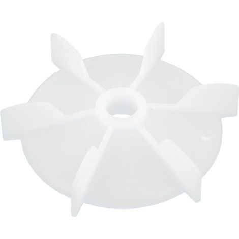14mm D-Form Innenlochdurchmesser Weißer Kunststoff 6 Lüfterrad Lüfterflügelrad (796849148684245a7...