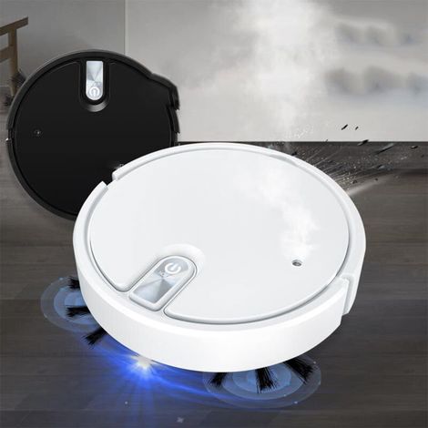 Robot aspirapolvere e lavapavimenti 3 in 1 con potente aspirazione, navigazione intelligente, funzione spray, autonomia di 60 minuti, funzionamento silenzioso e ricarica USB. (1/4)