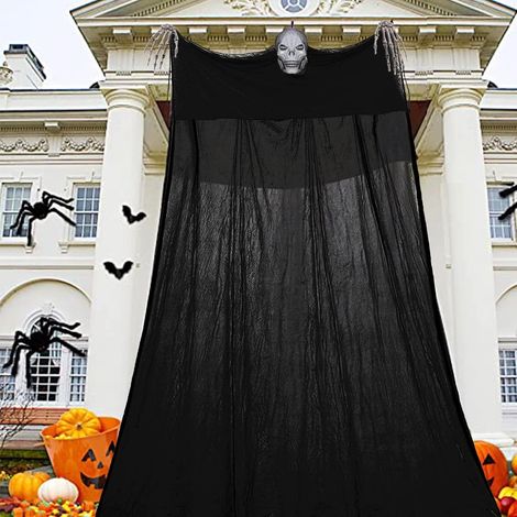 Halloween Decoration Exterieur Squelette, Halloween Suspendus Fantôme Décoration Horreur pour Intérieur Exterieur Hantée Maison Fête Porte Jardin (1/4)