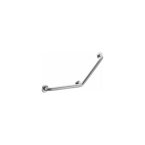 Barra de apoyo básica de 3 puntos 135° Ø32 400x400 Acero inoxidable satinado - Acero inoxidable satinado pulido - Crezuo (1/3)