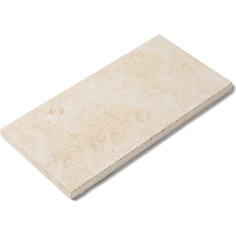 Margelle de piscine Pierre de l'Atlas Beige 60x30x3 cm Bord Droit (à l'unité) - RO'MA NATURE (1/3)