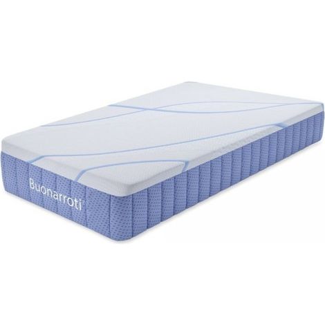 Materasso singolo a molle 5 zone con rivestimento antiscivolo 80x190x30H cm - Parem