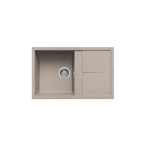 Lavello Elleci Incasso 1 vasca 79x50 Unico 300 Granitek Avena LGU30051 (1/5)