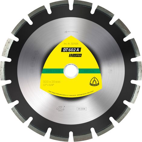 Disque diamant Supra ASPH 300x2.8x20mm AS DT602A Klingspor (1/4)