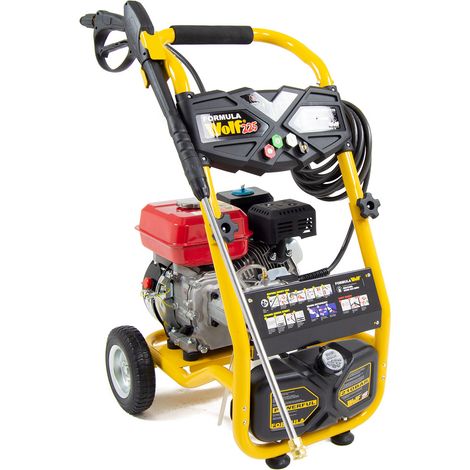 Wolf 225 Petrol Pressure Washer, 7HP 210 Bar, Patio & Decking Cleaning, Jet Wash (1/5)