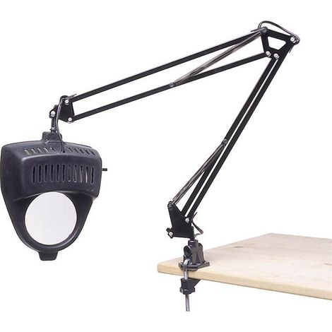 Schwenklampe 230 V mit Klemme und Lupe Fervi 0344