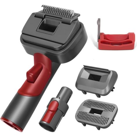 2 en 1 Brosse Aspirateur Chien et Chat Outil de Toilettage Compatible avec Dyson V6 V7 V8 V10 Aspirateur (1/5)