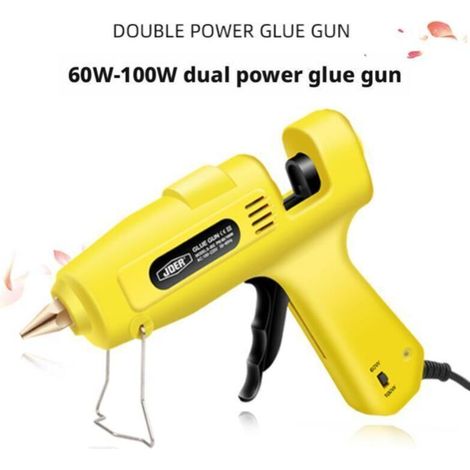 Pistolet à colle chaude double puissance 60-100 W avec bâtons de colle de 11 mm – Temps de chauffe rapide, idéal pour le bricolage et les applications professionnelles (1/3)